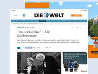 Bild zum Artikel: Silvester 2015: 'Dinner for One' – Alle Sendetermine