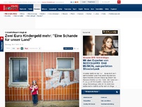 Bild zum Artikel: Kinderhilfswerk klagt an - Zwei Euro Kindergeld mehr: 'Eine Schande für unser Land'