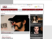 Bild zum Artikel: 'Motörhead'-Frontmann: Lemmy Kilmister ist tot