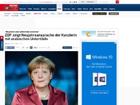 Bild zum Artikel: 'Möglichst viele Geflüchtete erreichen' - ZDF zeigt Neujahrsansprache der Kanzlerin mit arabischen Untertiteln
