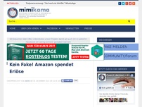 Bild zum Artikel: Kein Fake! Amazon spendet Erlöse
