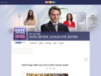 Bild zum Artikel: GZSZ-Folge 5904 vom 30.12.2015: Katrins dunkler Verdacht