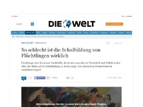 Bild zum Artikel: Vergleich: So schlecht ist die Schulbildung von Flüchtlingen wirklich