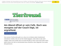 Bild zum Artikel: Am Abend öffnet er sein Café. Doch was morgens auf der Couch liegt, ist ergreifend.