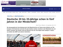 Bild zum Artikel: Deutsche 20 bis 35-Jährige schon in fünf Jahren in der Minderheit?