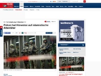 Bild zum Artikel: Öffentliche Veranstaltungen meiden! - Polizei geht von geplantem Terror-Anschlag in München aus
