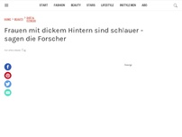 Bild zum Artikel: Frauen mit dickem Hintern sind schlauer - sagen die Forscher