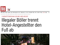 Bild zum Artikel: Panik vor Wellness-Resort - Illegaler Böller trennt Hotel-Angestellter Fuß ab