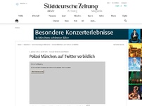 Bild zum Artikel: Polizei München: auf Twitter vorbildlich