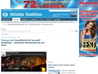 Bild zum Artikel: Unruhige Silvesternacht in Köln - Frauen am Hauptbahnhof sexuell belästigt – Beinahe Massenpanik am Dom