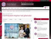 Bild zum Artikel: Inside:FCB-Präsident Hopfner hat geheiratet