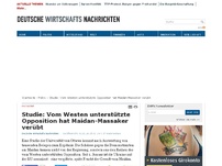 Bild zum Artikel: Studie: Vom Westen unterstützte Opposition hat Maidan-Massaker verübt