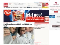 Bild zum Artikel: Zwillinge kamen 2015 und 2016 zur Welt