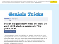 Bild zum Artikel: Das ist die gesündeste Pizza der Welt. Du wirst nicht glauben, woraus der Teig gemacht ist.