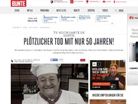 Bild zum Artikel: Plötzlicher Tod mit nur 50 Jahren!