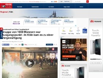 Bild zum Artikel: Silvesternacht am Kölner Hauptbahnhof - Gruppe von 1000 Männer war Ausgangspunkt - Sexuelle Übergriffe werfen Fragen auf