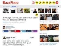 Bild zum Artikel: 31 witzige Tweets, von denen nur Eltern wissen, dass sie wahr sind