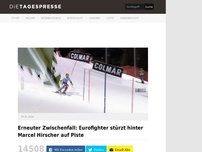 Bild zum Artikel: Erneuter Zwischenfall: Eurofighter stürzt hinter Marcel Hirscher auf Piste