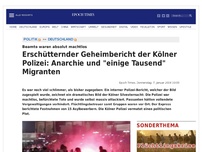 Bild zum Artikel: Erschütternder Geheimbericht der Kölner Polizei: Anarchie und 'einige Tausend' Migranten
