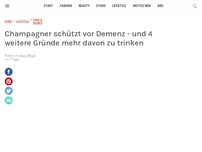 Bild zum Artikel: Champagner schützt vor Demenz - und 4 weitere Gründe mehr davon zu trinken
