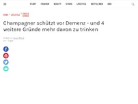 Bild zum Artikel: Champagner schützt vor Demenz - und 4 weitere Gründe mehr davon zu trinken