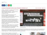Bild zum Artikel: Leipzigs Linksautonome rufen zum Straßen-Terror auf