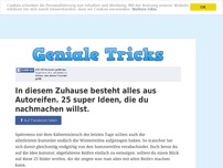 Bild zum Artikel: In diesem Zuhause besteht alles aus Autoreifen. 25 super Ideen, die du nachmachen willst.