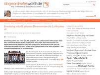 Bild zum Artikel: Bundestag schafft geheime Hausausweise für Lobbyisten ab