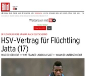 Bild zum Artikel: *** BILDplus Inhalt *** Er floh durch die Sahara - HSV-Vertrag für Flüchtling Jatta (17)