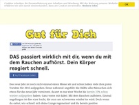 Bild zum Artikel: DAS passiert wirklich mit dir, wenn du mit dem Rauchen aufhörst. Dein Körper reagiert schnell.