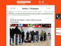Bild zum Artikel: Asyl in Berlin: Flucht in die Heimat - Iraker wollen weg aus Deutschland
