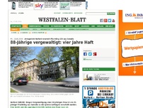 Bild zum Artikel: Herford: 88-Jährige vergewaltigt: vier Jahre Haft