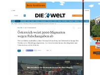 Bild zum Artikel: Flüchtlingskrise: Österreich weist 3000 Migranten wegen Falschangaben ab