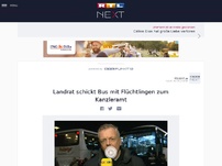 Bild zum Artikel: Landrat schickt Bus mit Flüchtlingen zum Kanzleramt