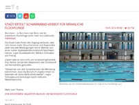 Bild zum Artikel: Stadt erteilt Schwimmbad-Verbot für männliche Flüchtlinge