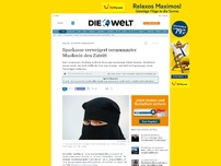 Bild zum Artikel: Sicherheitsbedenken: Sparkasse verweigert vermummter Muslima den Zutritt