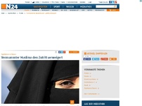 Bild zum Artikel: Sicherheitsbedenken - 
Sparkasse verweigert vermummter Muslima den Zutritt