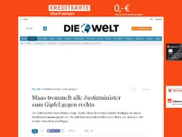 Bild zum Artikel: Fremdenfeindliche Gewalt: Maas trommelt alle Justizminister zum Gipfel gegen Rechts