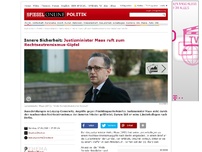 Bild zum Artikel: Innere Sicherheit: Justizminister Maas ruft zum Rechtsextremismus-Gipfel