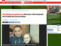 Bild zum Artikel: Silvester: Hier bedankt sich Caitlin bei ihrem Retter