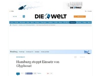 Bild zum Artikel: Hamburg stoppt Einsatz von Glyphosat