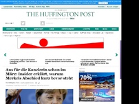 Bild zum Artikel: Aus für die Kanzlerin schon im März: Insider erklärt, warum Merkels Abschied kurz bevor steht
