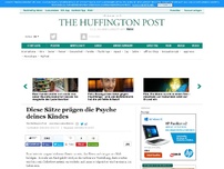 Bild zum Artikel: Diese Sätze prägen die Psyche deines Kindes