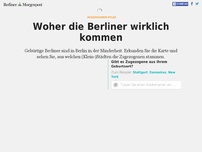 Bild zum Artikel: Woher die Berliner wirklich kommen