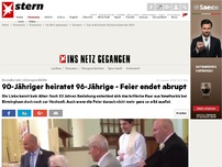 Bild zum Artikel: Mit 90 und 96 Jahren geheiratet: Das wohl älteste Hochzeitspaar der Welt