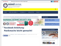 Bild zum Artikel: Facebook-Anleitung: Panikmache leicht gemacht!