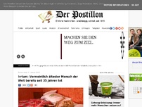 Bild zum Artikel: Vermeintlich ältester Mensch der Welt bereits seit 35 Jahren tot