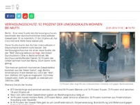 Bild zum Artikel: Verfassungsschutz: 92 Prozent der Linksradikalen wohnen bei Mutti