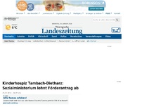 Bild zum Artikel: Kinderhospiz Tambach-Dietharz: Sozialministerium hat Förderantrag abgelehnt