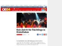 Bild zum Artikel: Kein Zutritt für Flüchtlinge in Diskotheken